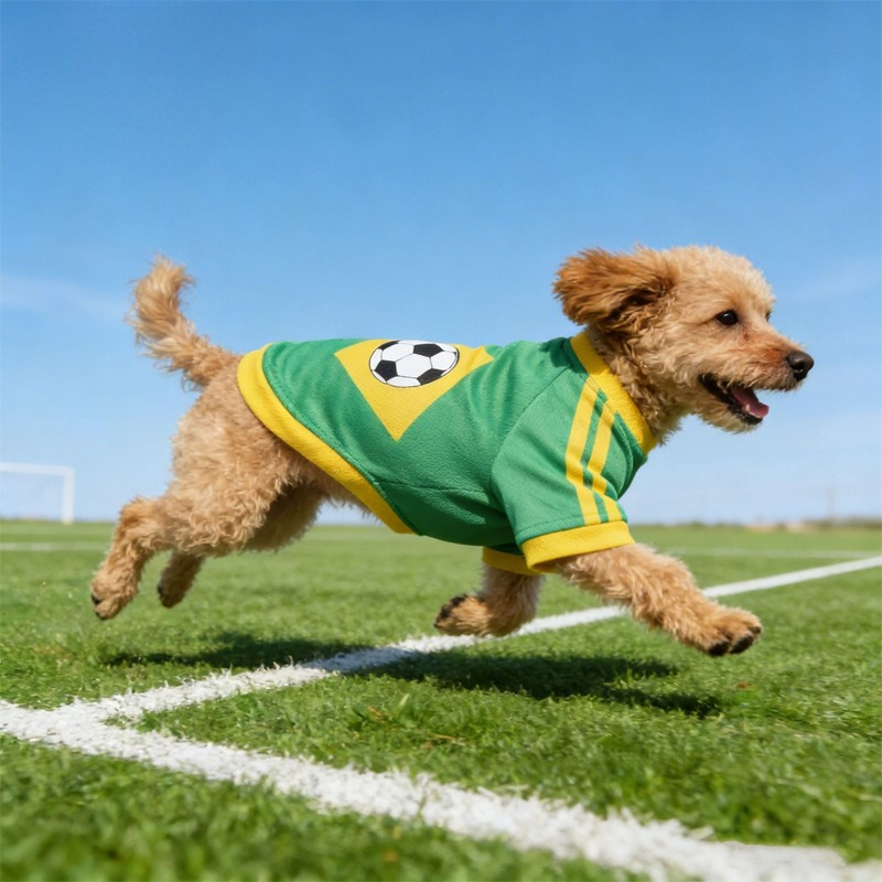 Football Pattern Dog Clothes B - Pet Supplies Jersey recension och pris