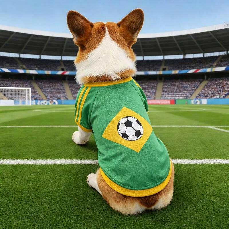 Football Pattern Dog Clothes B - Pet Supplies Jersey recension och pris