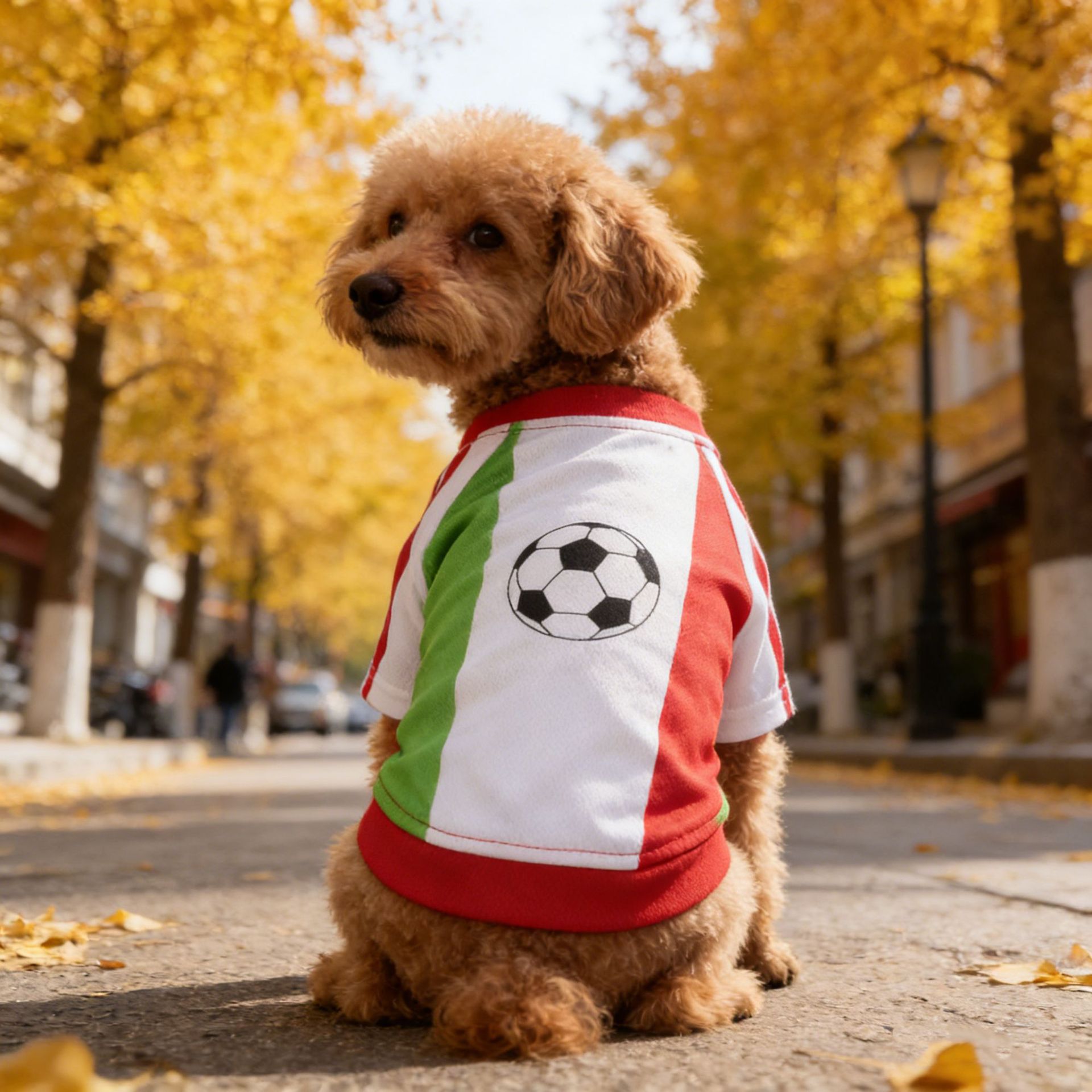 Football Pattern Dog Clothes B - Pet Supplies Jersey recension och pris