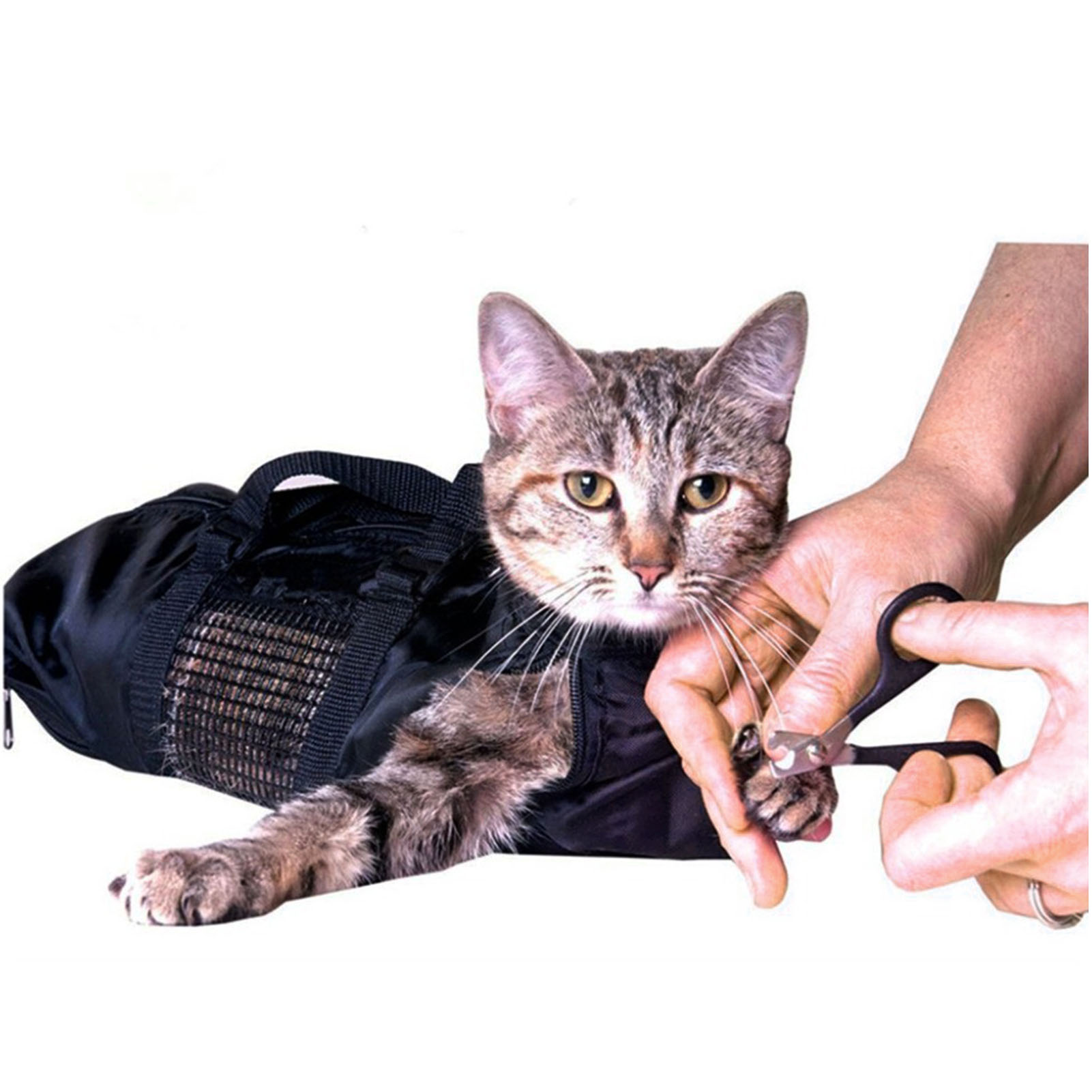 Mesh Cat Grooming Bathing Bag  - Pet Supplies Nail Trim recension och pris