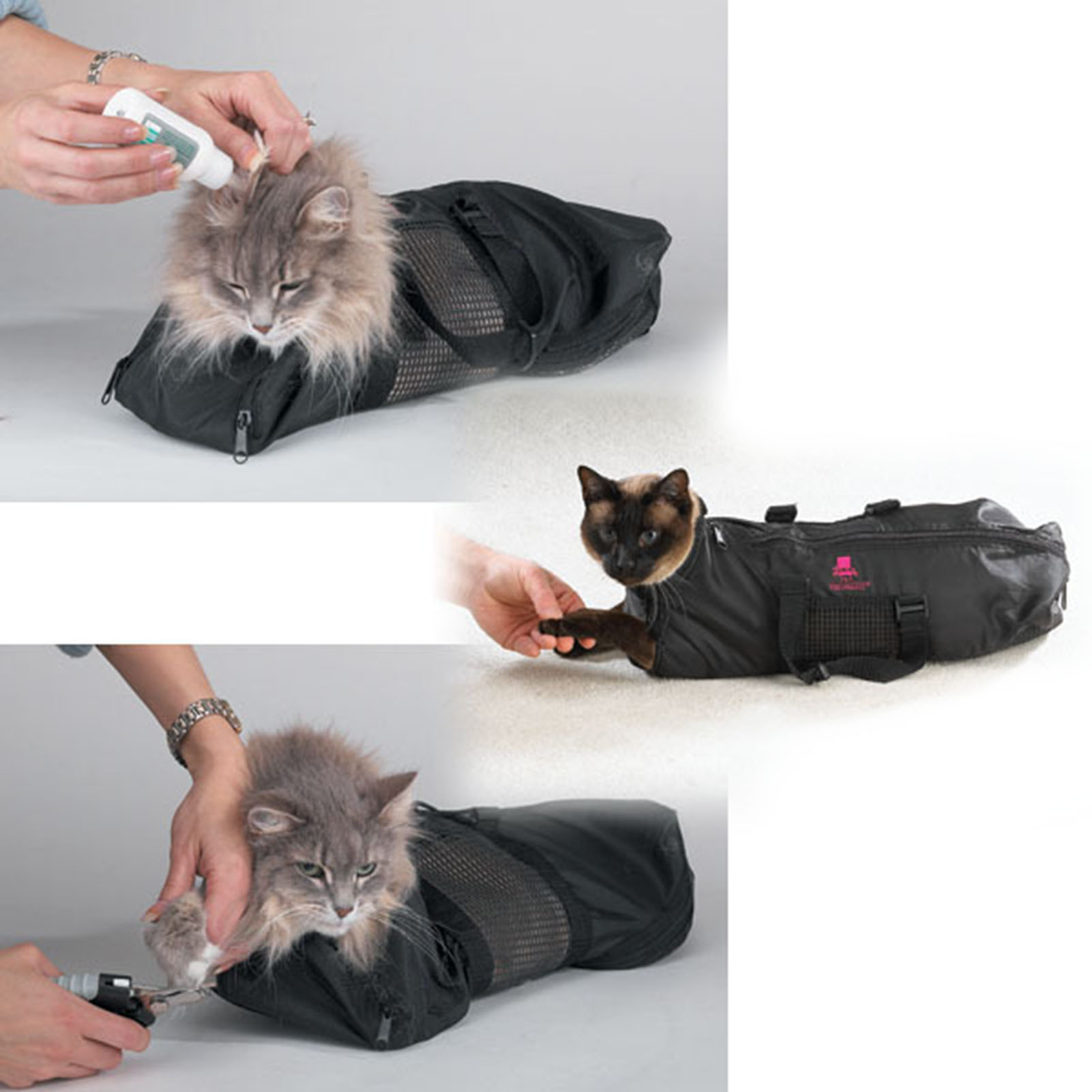 Mesh Cat Grooming Bathing Bag  - Pet Supplies Nail Trim recension och pris