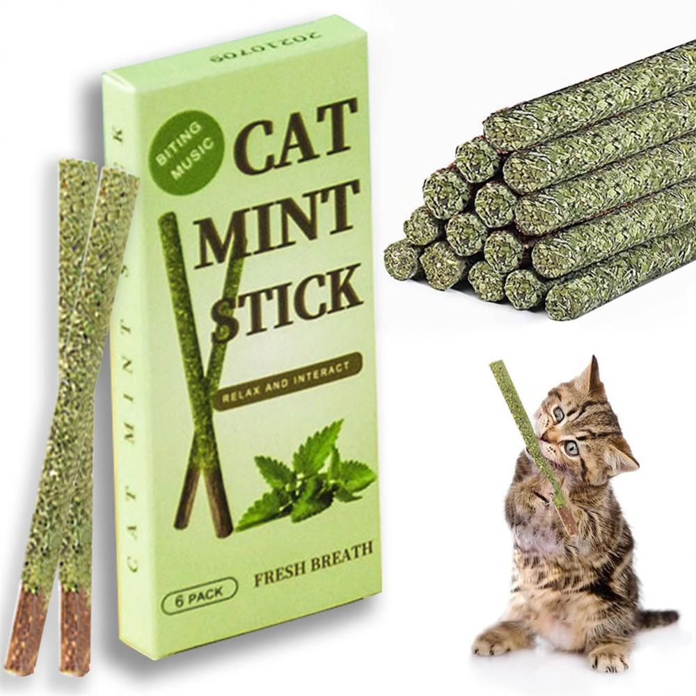 6pcs Natural Matatabi Cat Stic - Catnip Toys recension och pris
